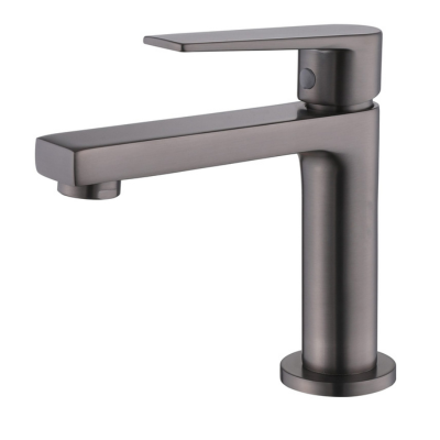 Brass Gun Metal Chromed Basin Tap