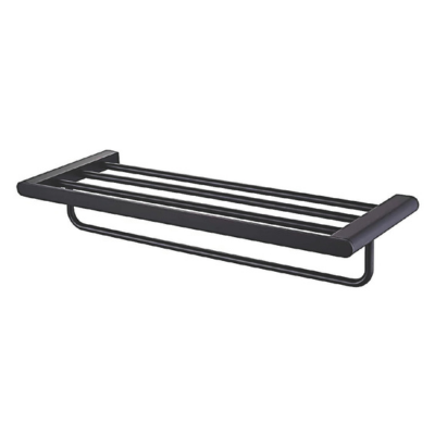600MM TOWEL RACK (CHROMED BLACK)
