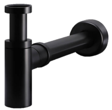 80mm Brass C/Black Bottle Trap