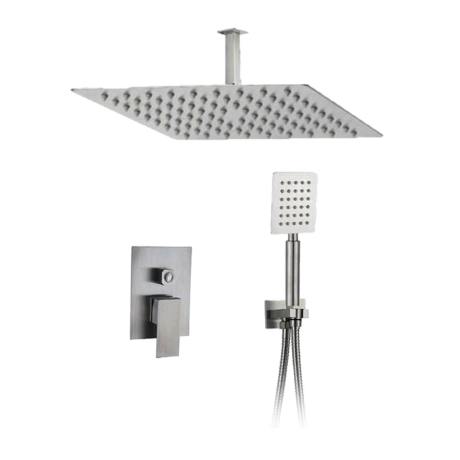2-Way SUS304 Concealed Shower Mixer Set