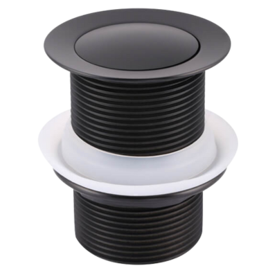 80mm S/S Black Plated Pop Up Waste Without Overflow