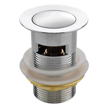 80mm SUS 304 Pop-Up Waste with Overflow (Polished Finish)