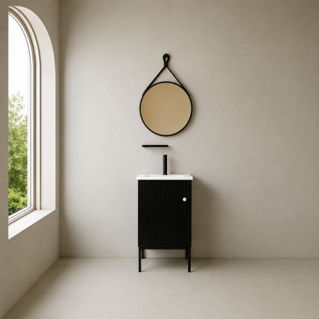 Hydrocore Composite Panel Bathroom Cabinet Set (Black)
