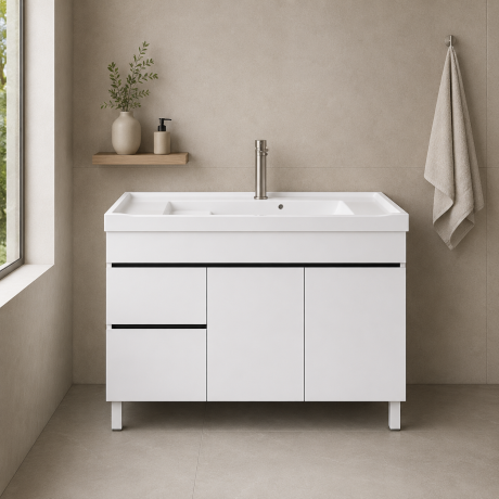 Laundry Sink Cabinet with Drawer