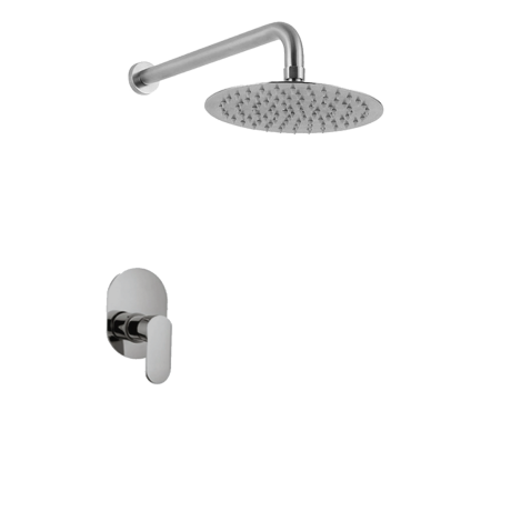 35mm SUS 304 1-Way Concealed Shower Set with 8" Rain Shower