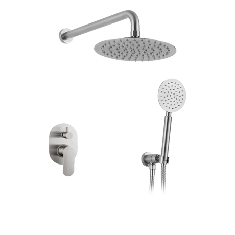 35mm SUS 304 2-Way Concealed Shower Set with 8" Rain Shower