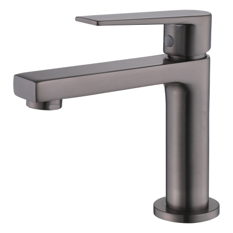 25mm Brass Single-Lever Basin Tap (PVD Gun Metal Finish)